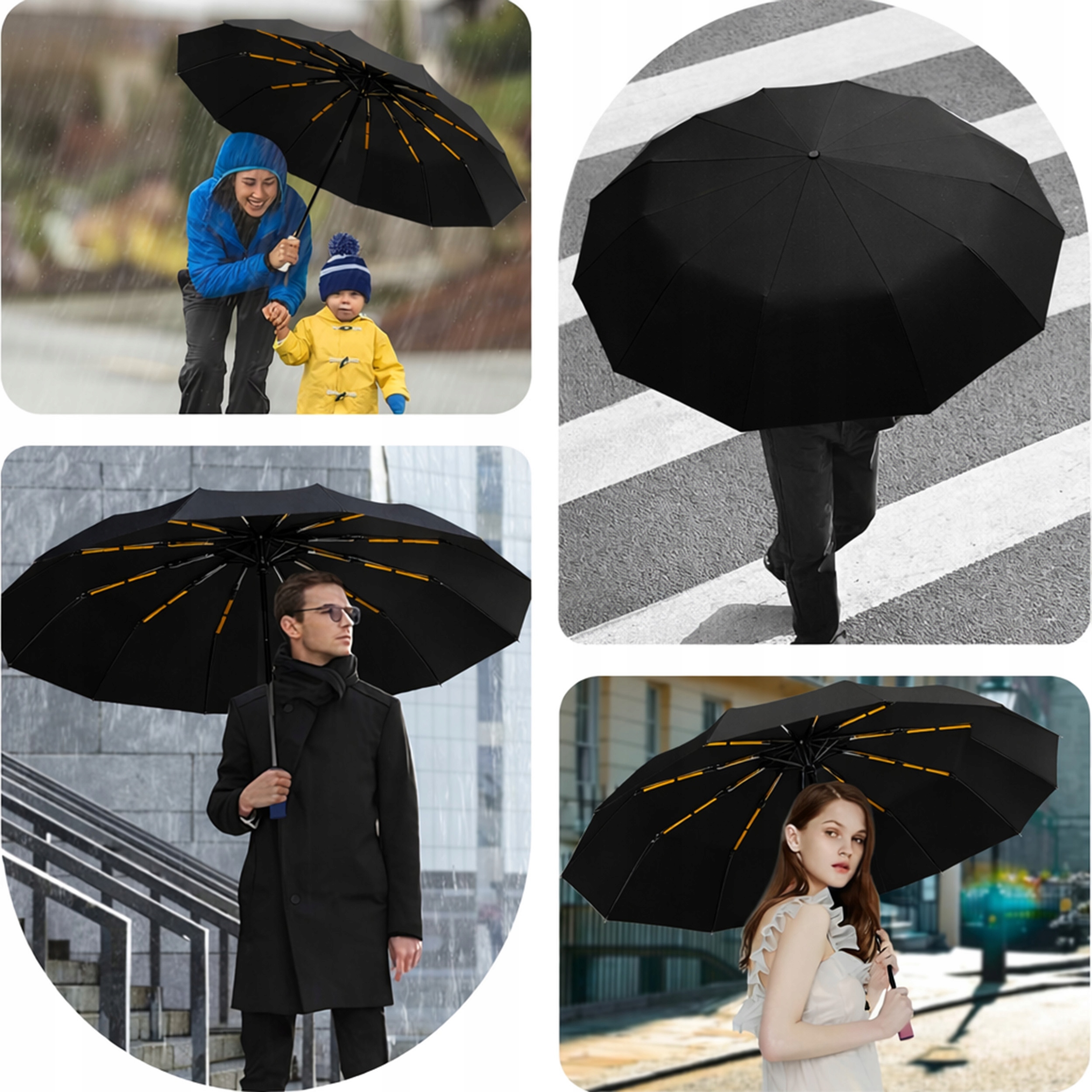 Parasol Wiatroszczelny Składany Renew Force® – Niezawodna Ochrona w Każdą Pogodę