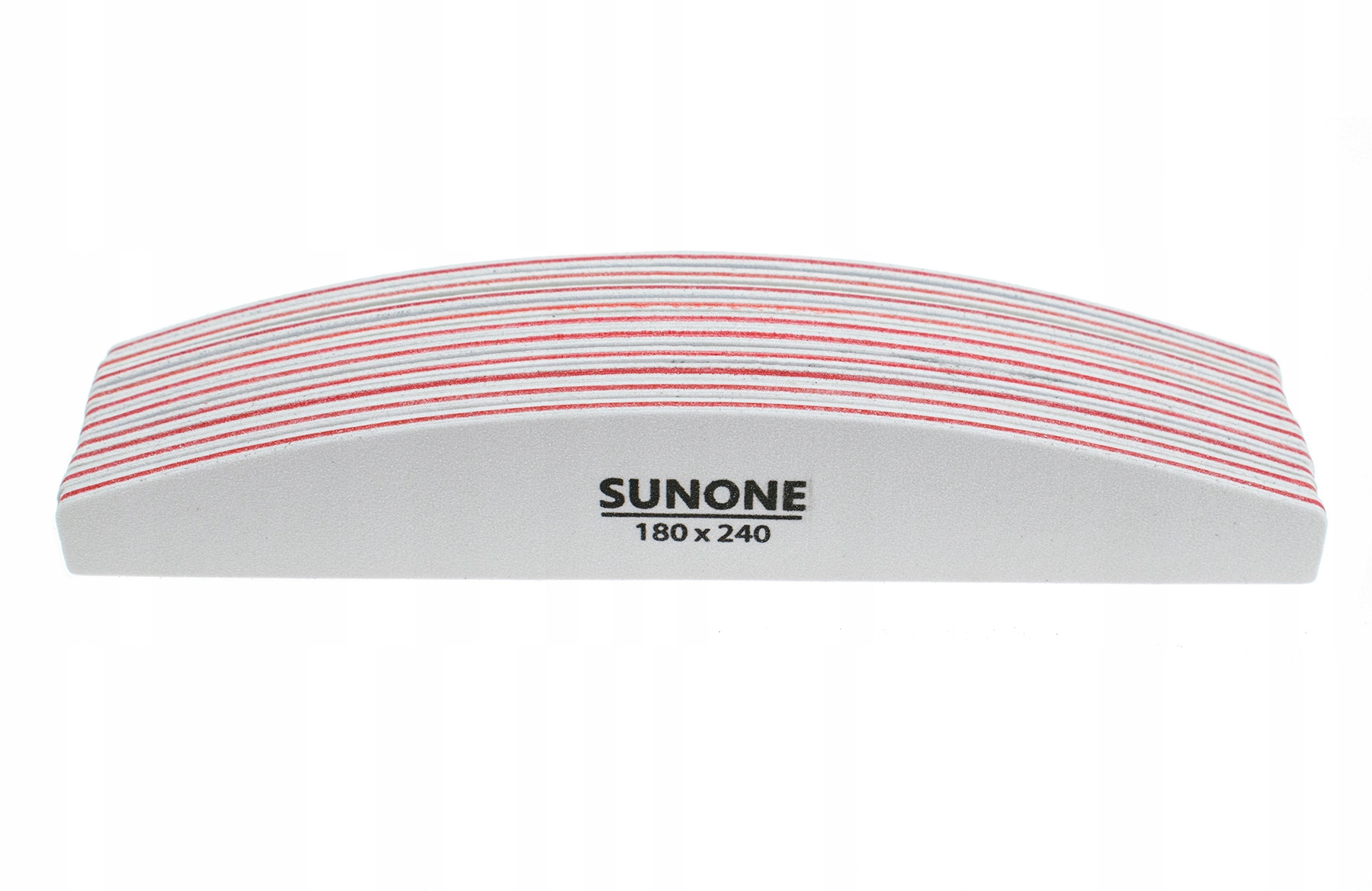 Pilnik do paznokci SUNONE – Biały łódka 180/240 dla perfekcyjnego manicure