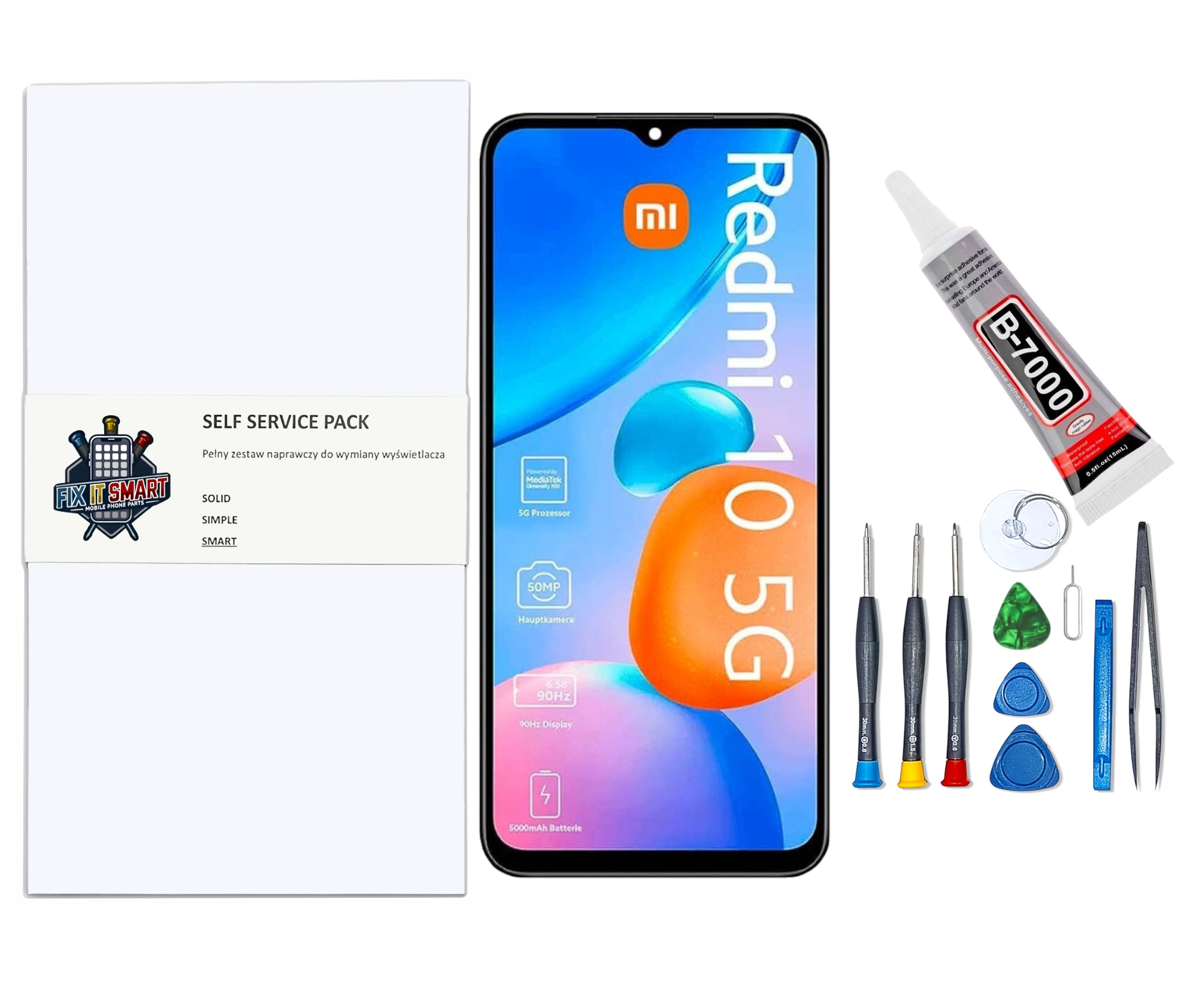 Wyświetlacz LCD do Xiaomi Redmi 10 5G – Oryginalny zestaw do samodzielnej wymiany
