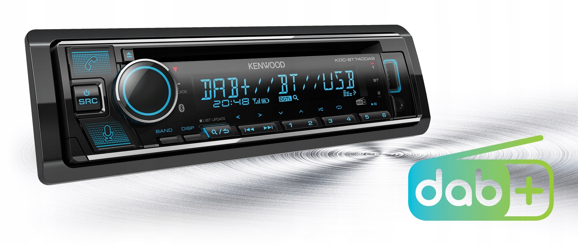 Tuner DAB+ z cyfrowym odbiorem