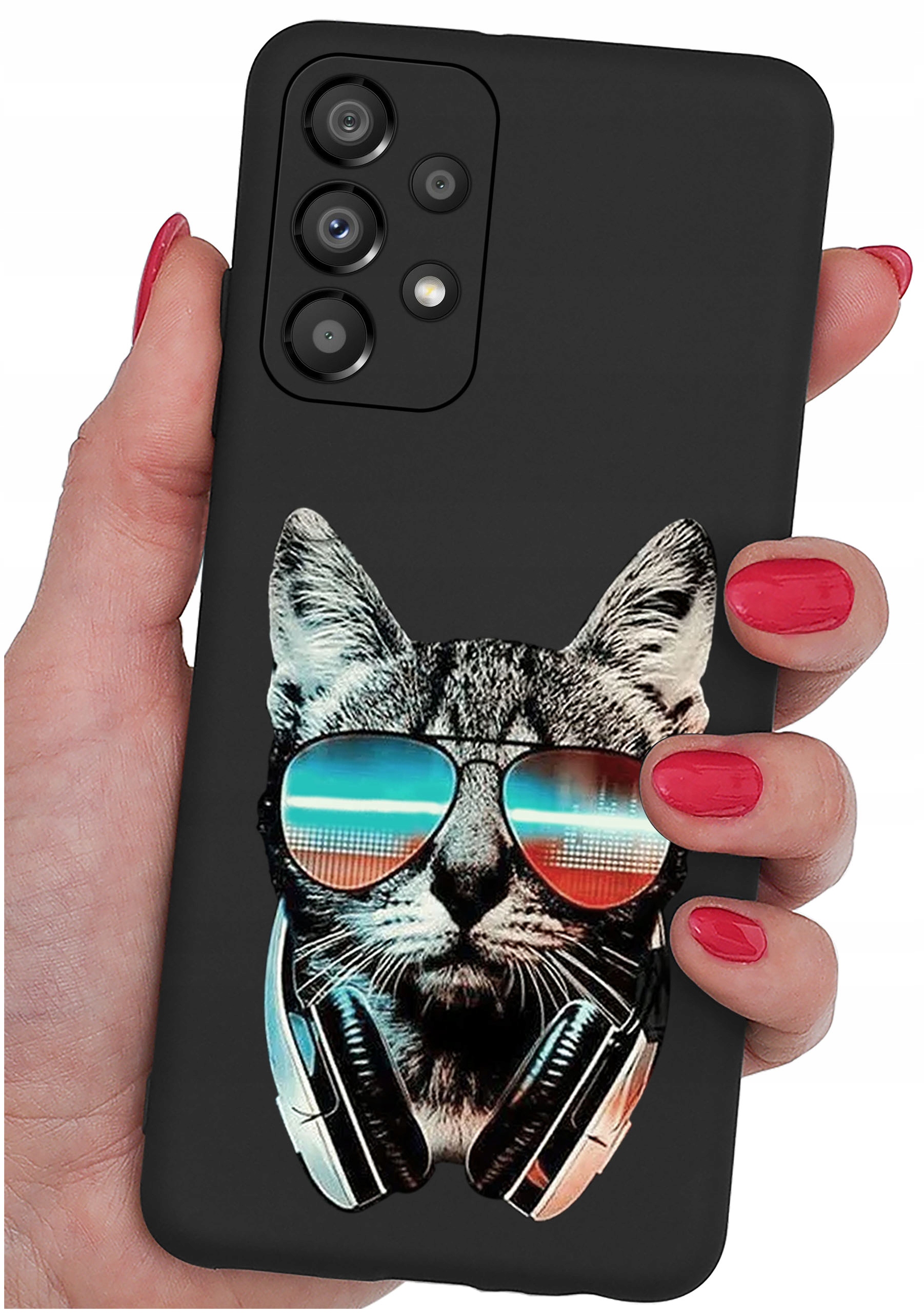 Etui do Samsung Galaxy A33 5G WZORY | SILIKONOWE MATT CASE + SZKŁO HARTOWANE 9H