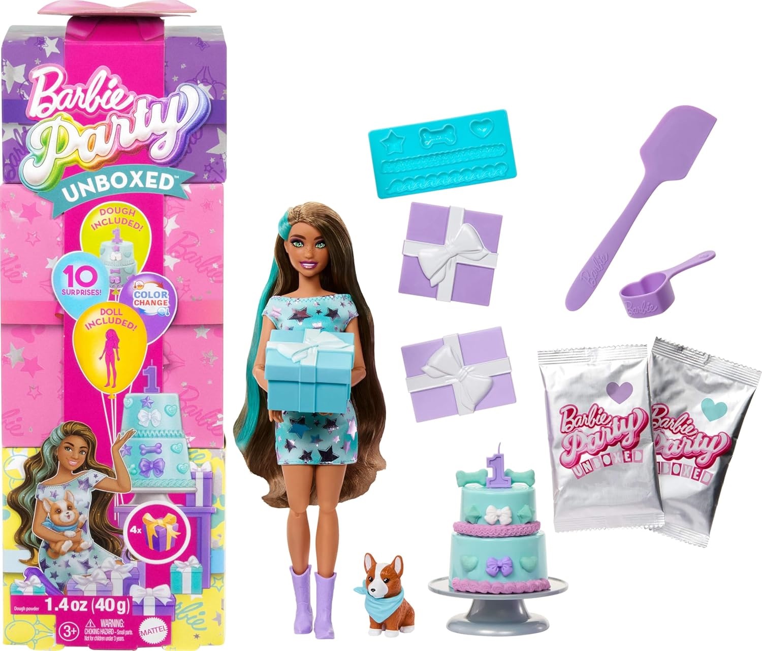 Barbie Party Unboxed Reveal – Zestaw niespodzianek z tą tamsiaplauką lalką