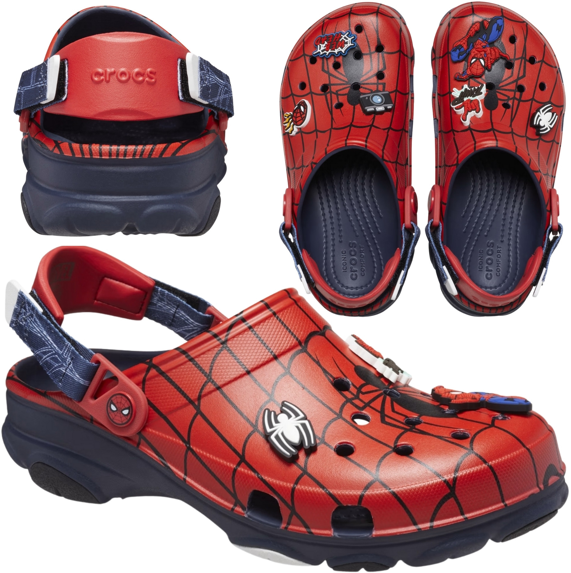 Crocs Team Spiderman All Terrain Kids Clog 208786-410 – Idealne klapki dla małych superbohaterów