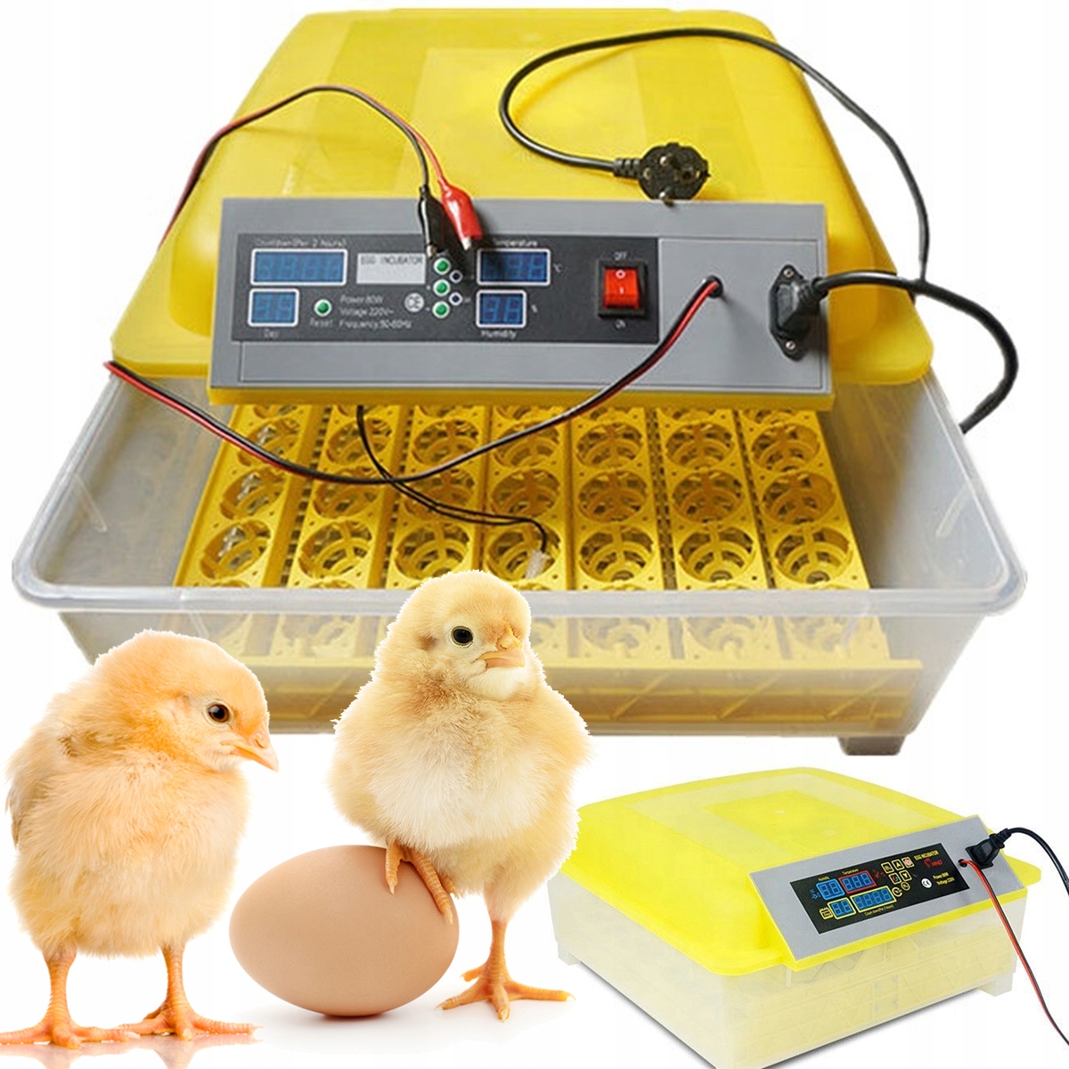 Inkubator do jajek Heckermann EW-56 – Automatyczna wylęgarka dla drobiu