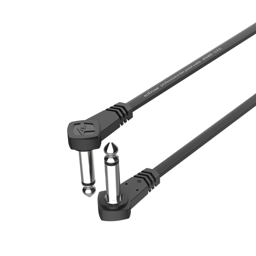 ROXTONE FPJJ100L0001 – Profesjonalny kabel audio 0,1m z wtykami Jack 6,3mm