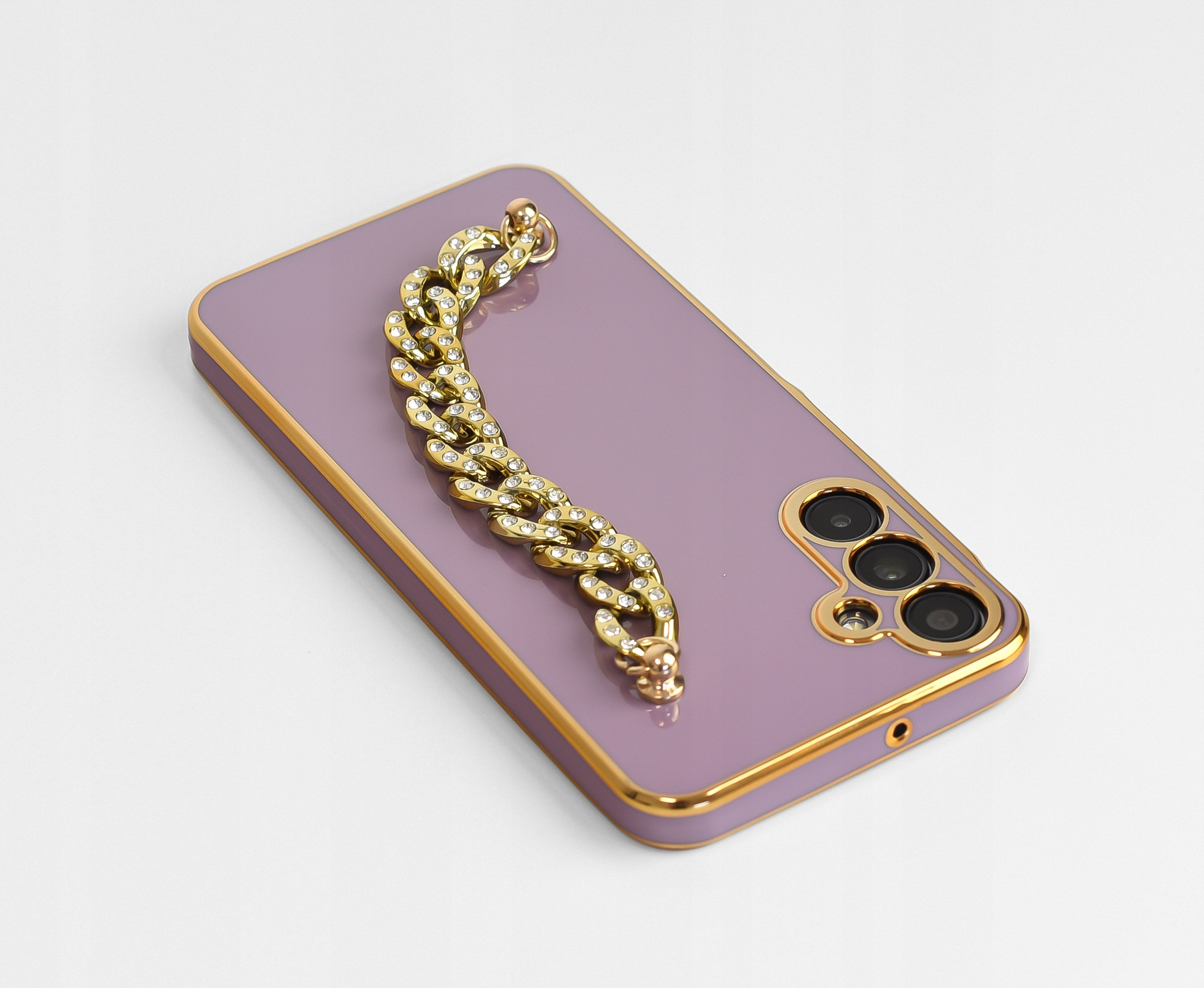 Etui do Samsung Galaxy A25 5G GLAMOUR GOLD CASE + SZKŁO OCHRONNE 9H – Elegancka ochrona dla Twojego smartfona