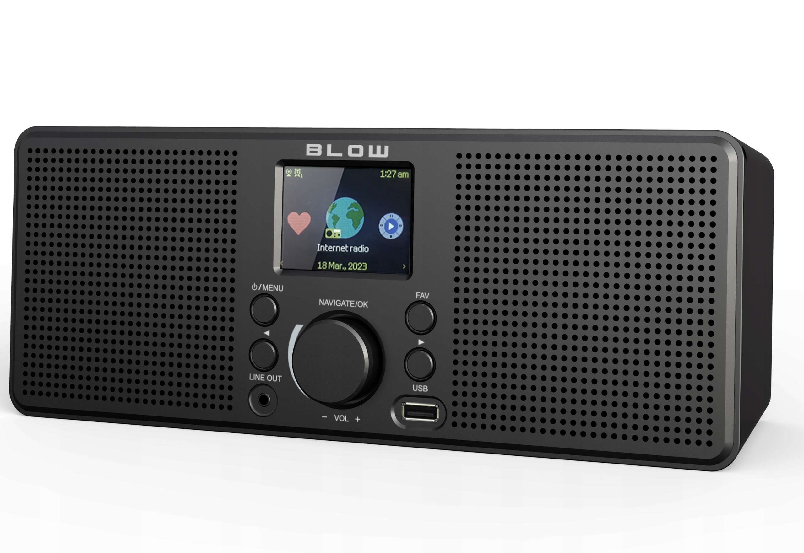 Wymiary i waga radia BLOW RI2 – Kompaktowe i lekkie