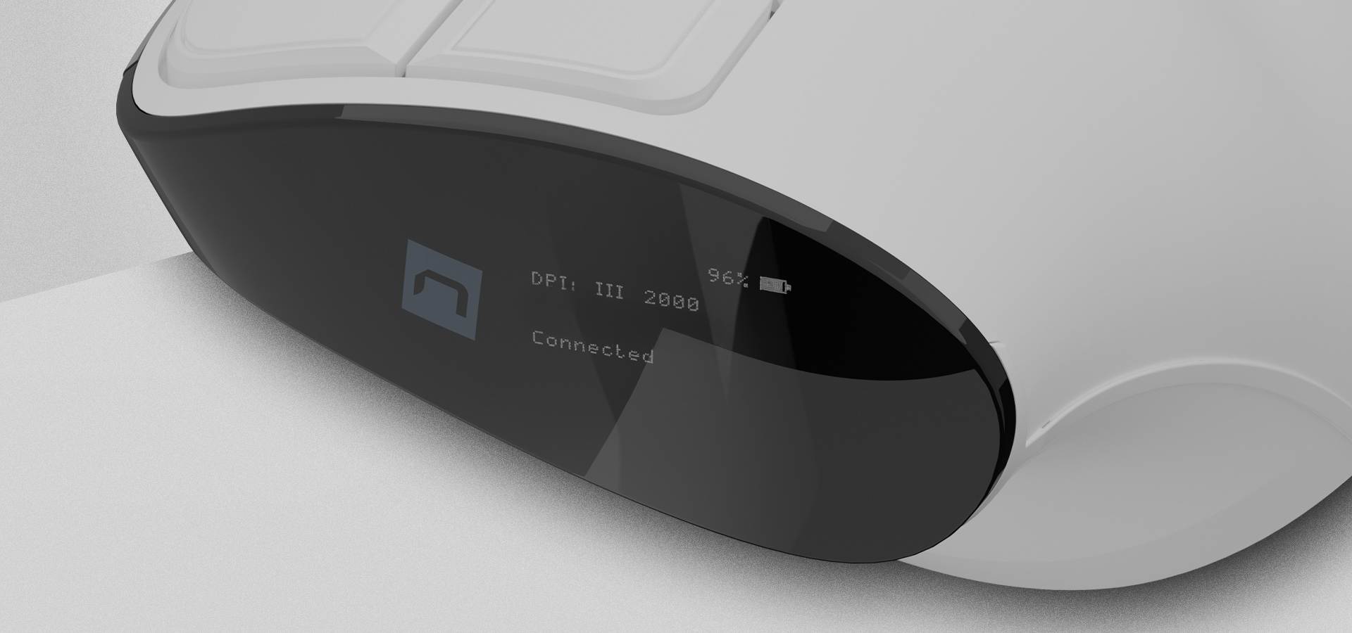 Urządzenie z błyszczącym ekranem wyświetlającym ustawienia i wskaźnik statusu połączenia.