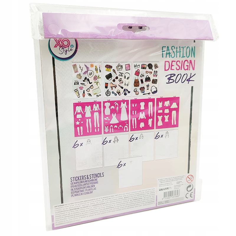 Ozdabianie i projektowanie – Naklejki i szablony w zestawie