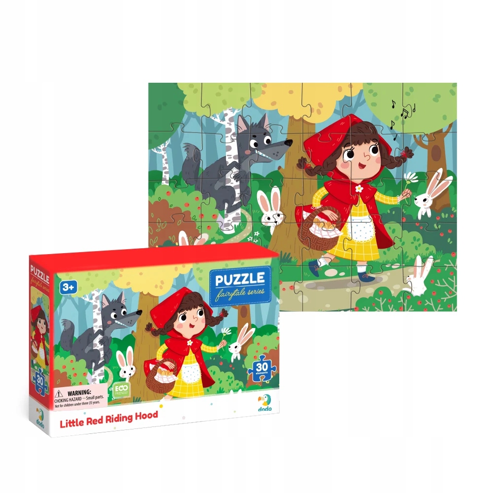 Puzzle Czerwony Kapturek 30el – Rozwijająca zabawa dla najmłodszych