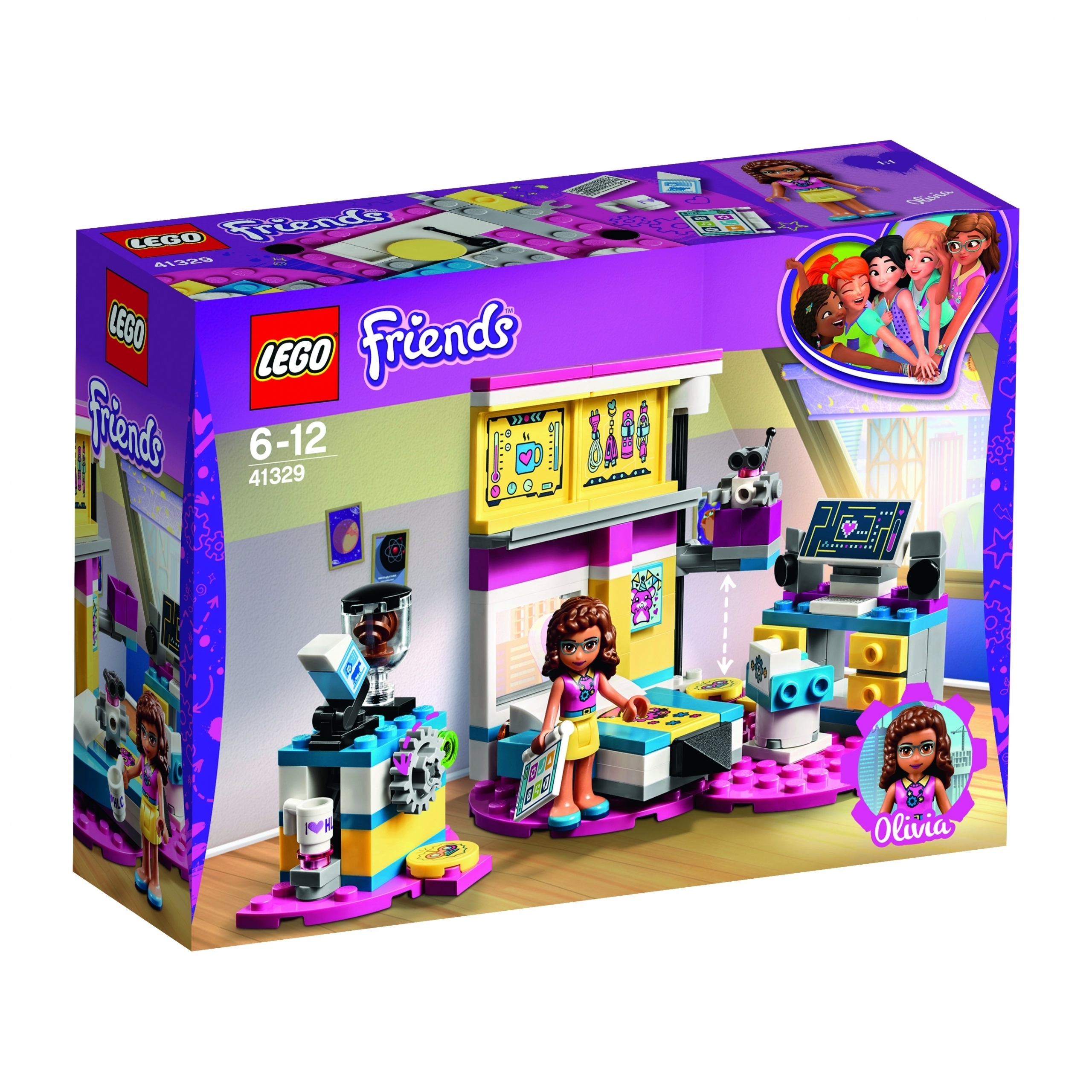 LEGO Friends Sypialnia Olivii (41329) – Stwórz własny świat zabawy!