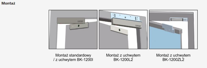 Łatwy montaż dzięki różnorodnym uchwytom