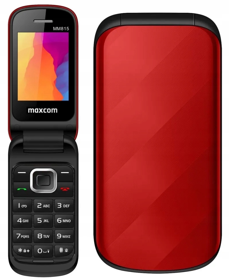 Maxcom Telefon MM 815 DualSIM czerwony – Idealny wybór dla seniorów