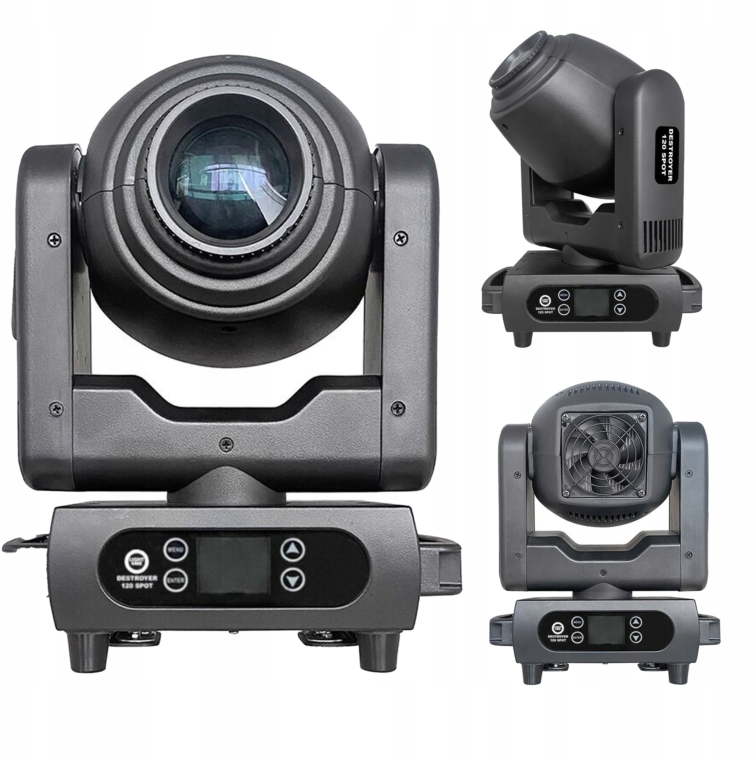 Głowica ruchoma LIGHT4ME DESTROYER 120W SPOT LED – Profesjonalne oświetlenie sceniczne