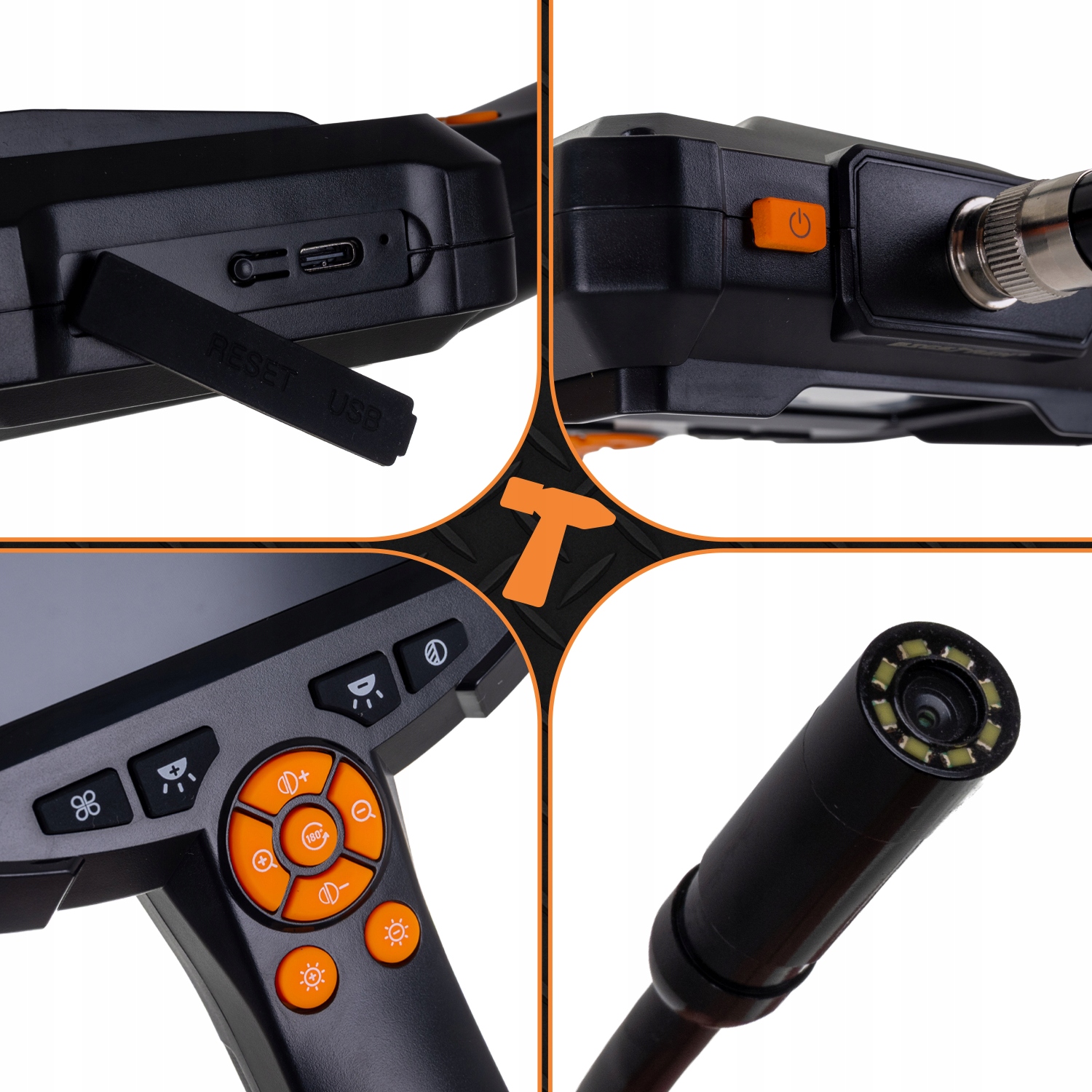 8 regulowanych diod LED dla doskonałej widoczności