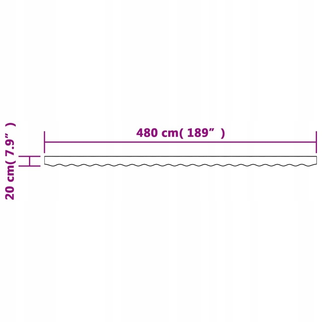 Wymiary produktu: 480 x 20 cm