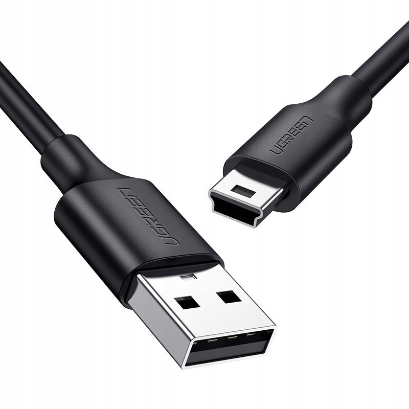 Kabel USB-A - miniUSB 1 m Czarny (10355) – Wysoka jakość i niezawodność