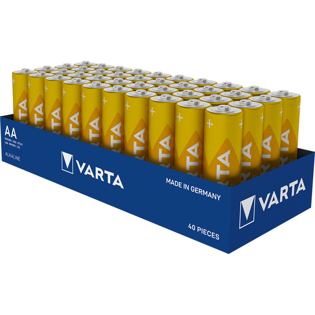 Bateria alkaliczna Varta Longlife AA 40 szt. – Niezawodne źródło energii