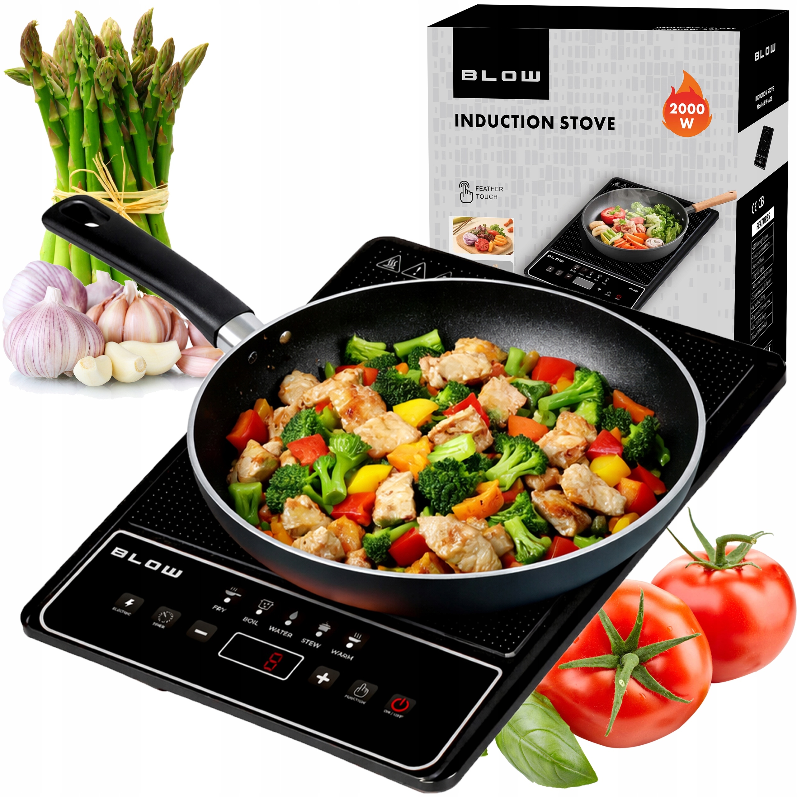 Szybkie nagrzewanie – pełna moc 2000W