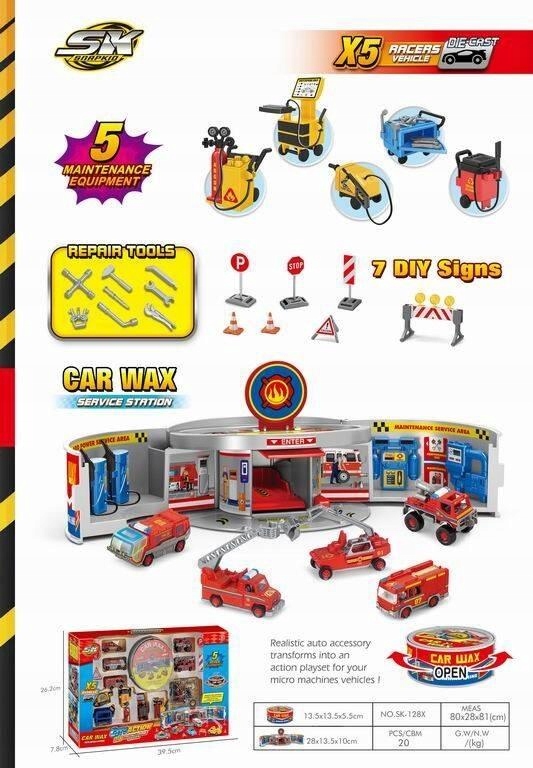 Zestaw Parking SK-128X – Kolorowa zabawa dla małych miłośników motoryzacji