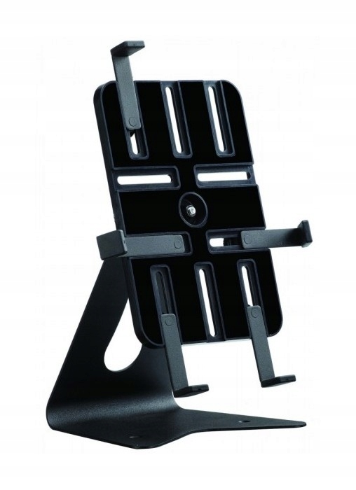 Solidna metalowa konstrukcja w kolorze czarnym