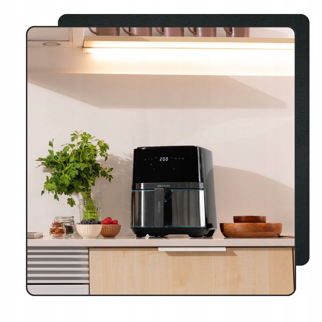 Frytkownica beztłuszczowa Cecotec Cecofry Full InoxBlack 5500 Pro