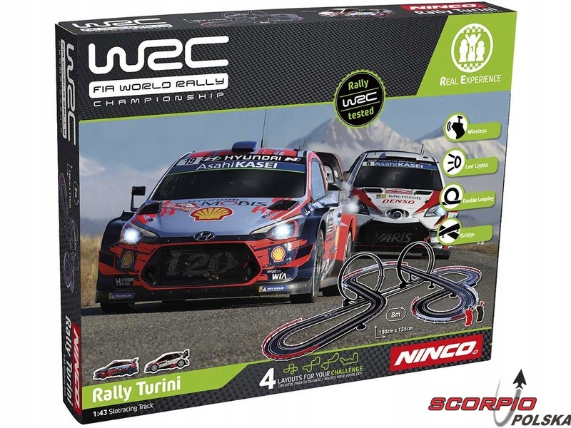 NINCO WRC Rally Turini 8m – Doskonała zabawa dla dzieci