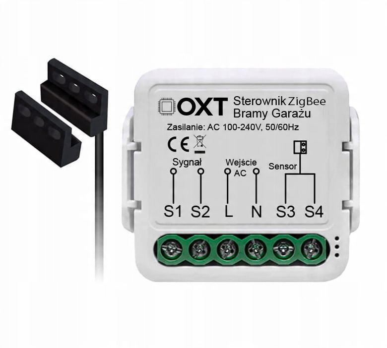 Moduł OXT z sensorem do silnika bramy garażu ZigBee TUYA – Inteligentne sterowanie bramą