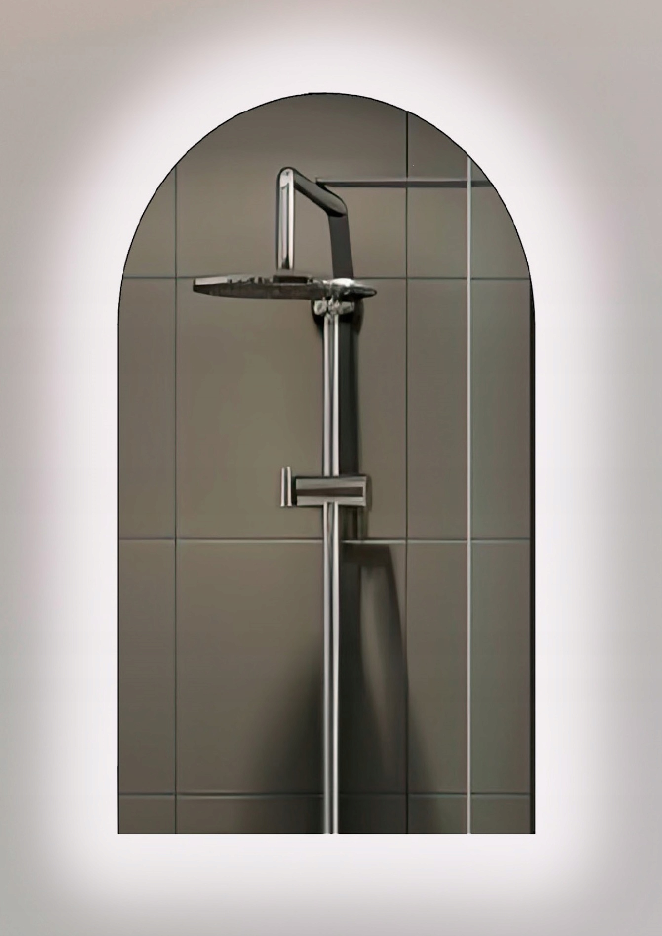 Lustro łazienkowe półowalne LED MIRR MASTERJERO – Elegancja i funkcjonalność w Twoim wnętrzu