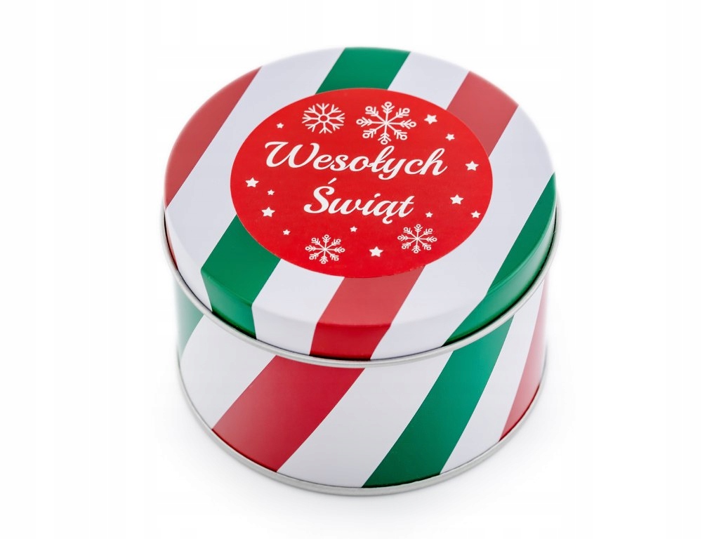 Prezentowe pudełko na zegarek - Puszka Świąteczna - Czerwona