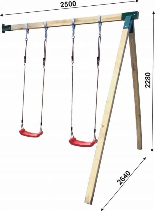 Podwójna huśtawka – radość dla wielu dzieci