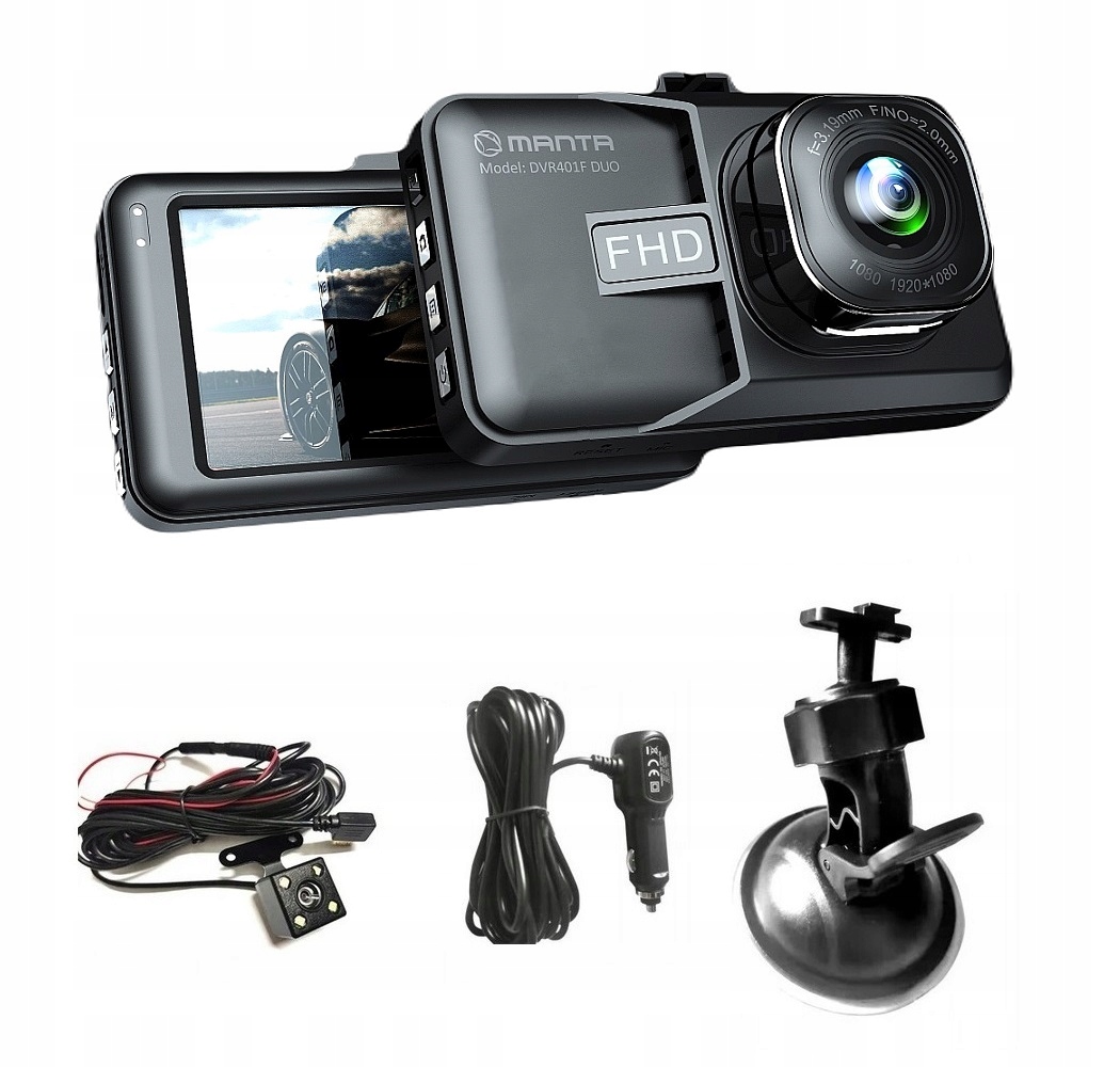 Wideorejestrator Manta DVR401F DUO Black Eye – Twoje bezpieczeństwo na drodze