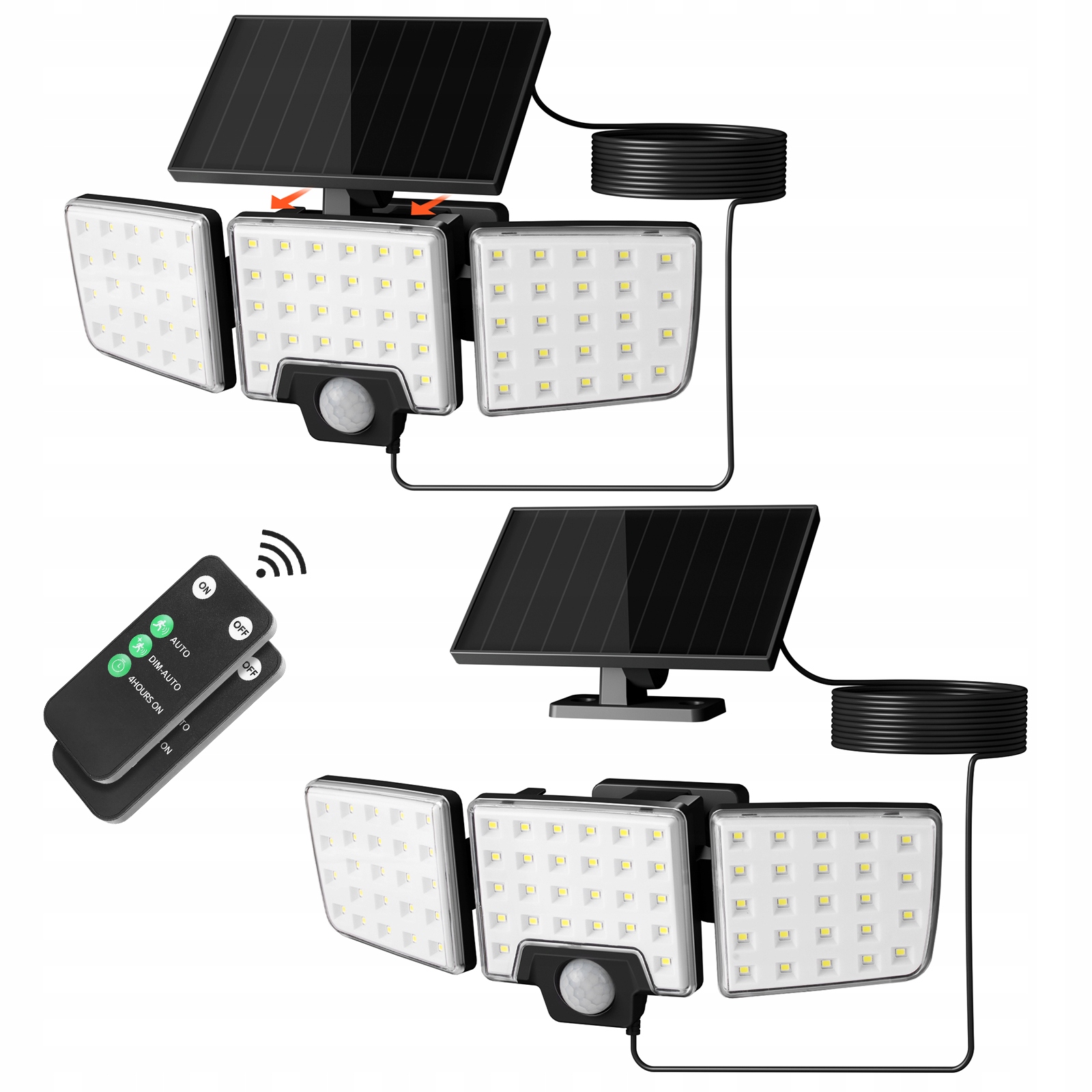 Lampa solarna LEPRO 640005-DW-2 – Oświetlenie zewnętrzne z czujnikiem ruchu