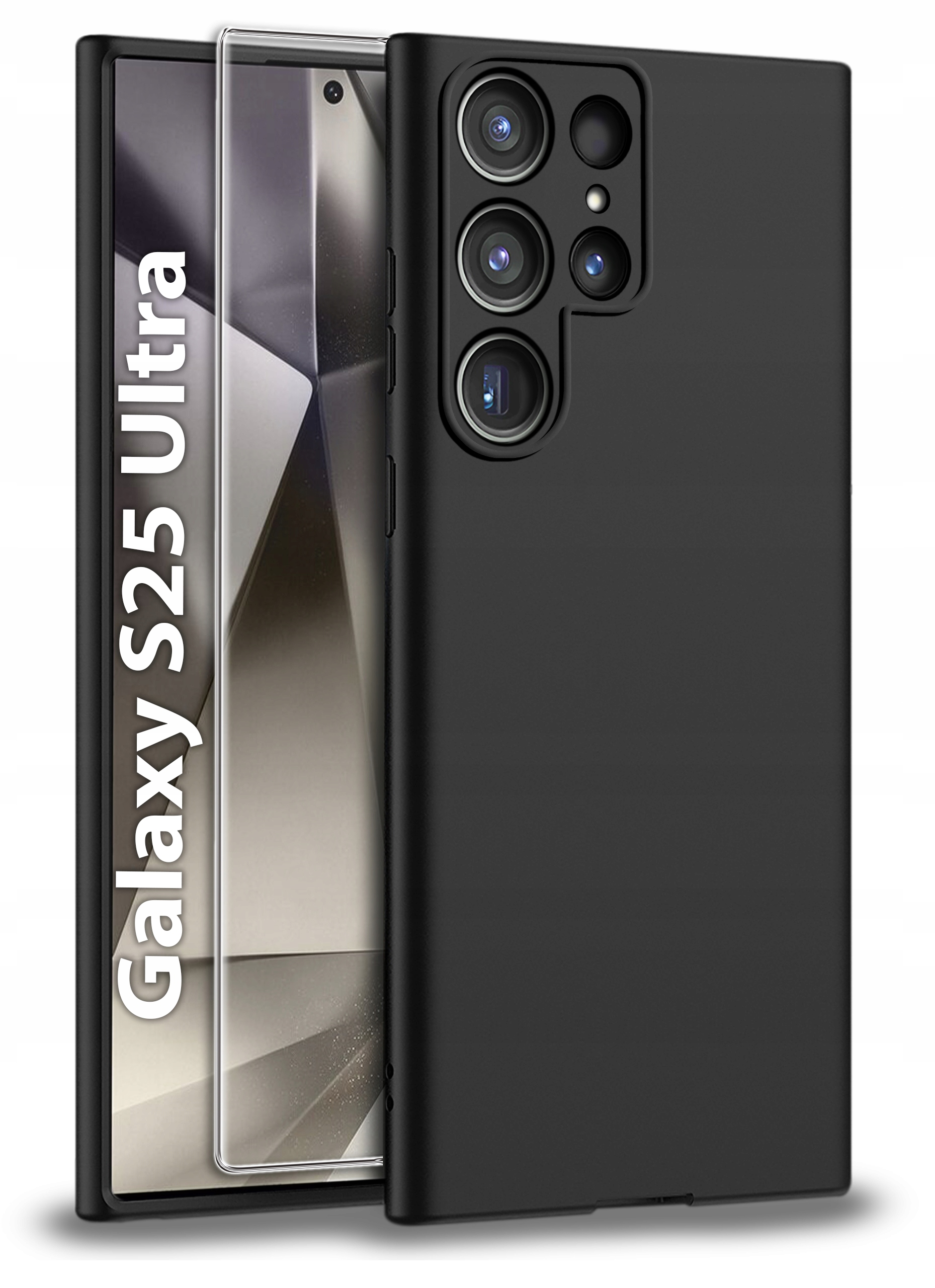 Etui do Samsung S25 Ultra CASE Gumowe CZARNE Matowe Silikon Slim – Ochrona i styl w jednym