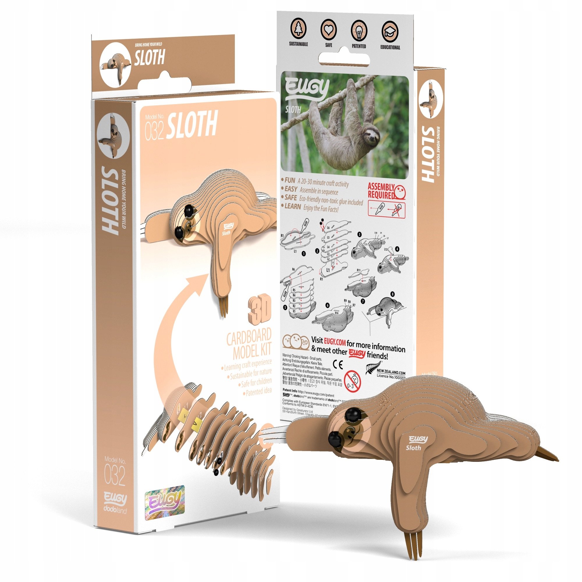 Dziobak Eugy Eko Układanka 3D – Ekologiczna zabawa dla dzieci