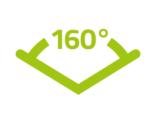 Úhel záběru až 160°