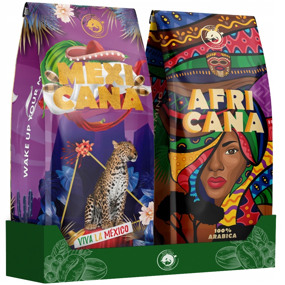 Kawa ziarnista 2kg Zestaw - Świeżo palona od Blue Orca Coffee