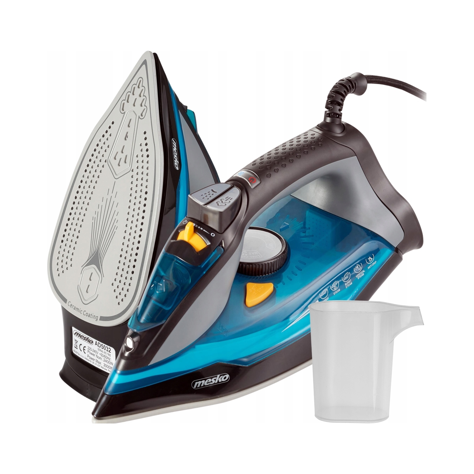 MS 5041 Żelazko 3000W – Wydajne prasowanie z nowoczesnymi funkcjami