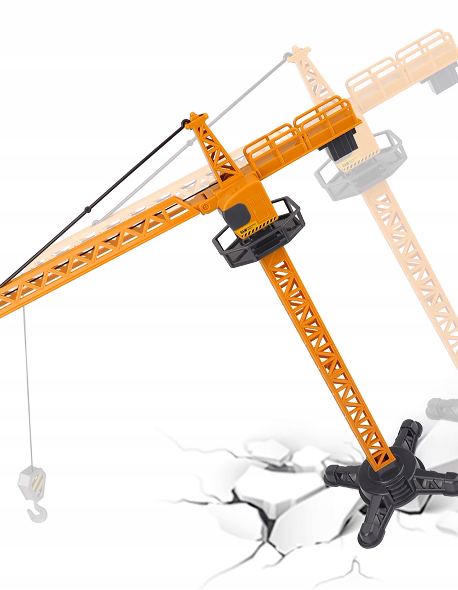Ruchome elementy dźwigu – Realistyczna zabawa na placu budowy