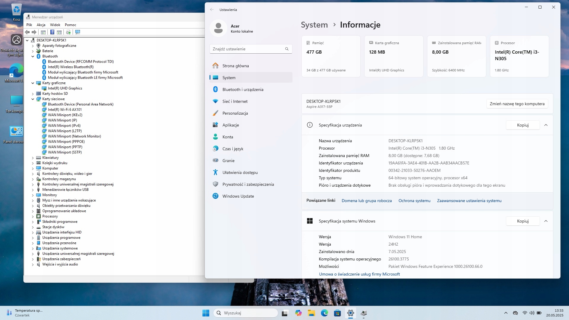 Waga 2,09 kg – Idealny do pracy w podróży