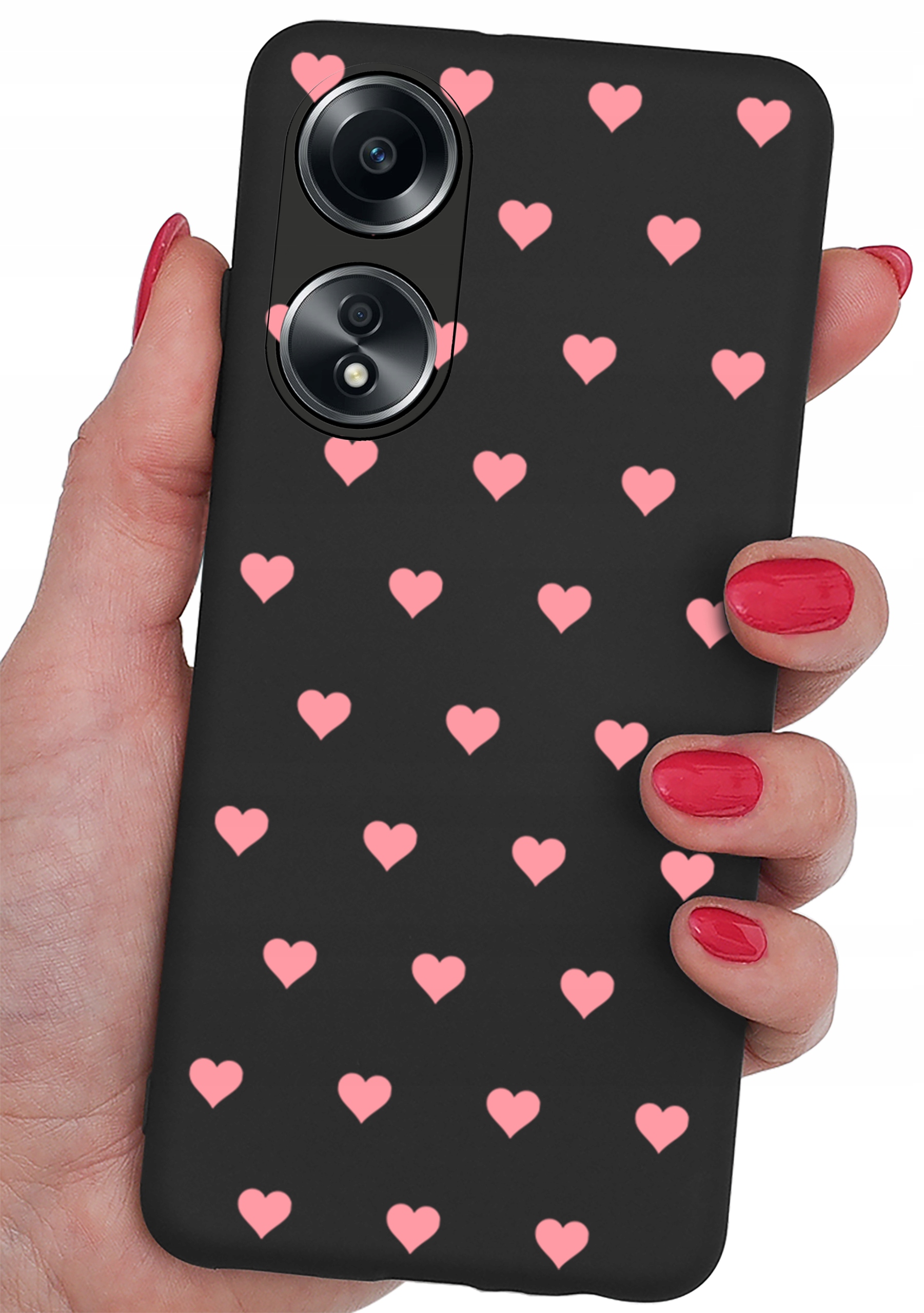 Etui do Oppo A38 4G CASE WZORY SOFT MATT PLECKI + SZKŁO OCHRONNE 9H – Ochrona i styl w jednym