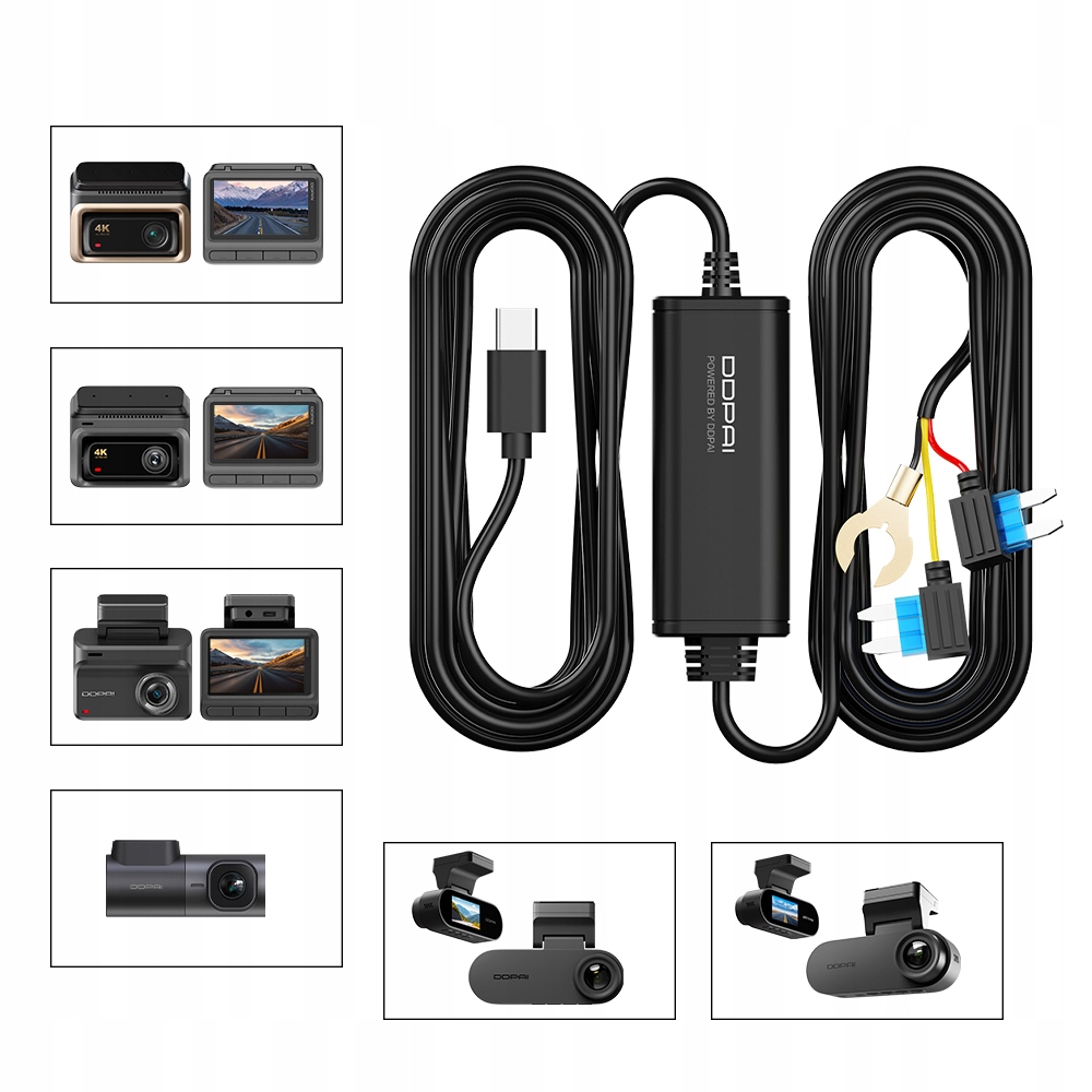 Kompatybilność z modelami DDPAI: MINI2X, N1 Dual, N2 Dual, N5 Dual, Z50 Pro, Z60, Z60 Pro
