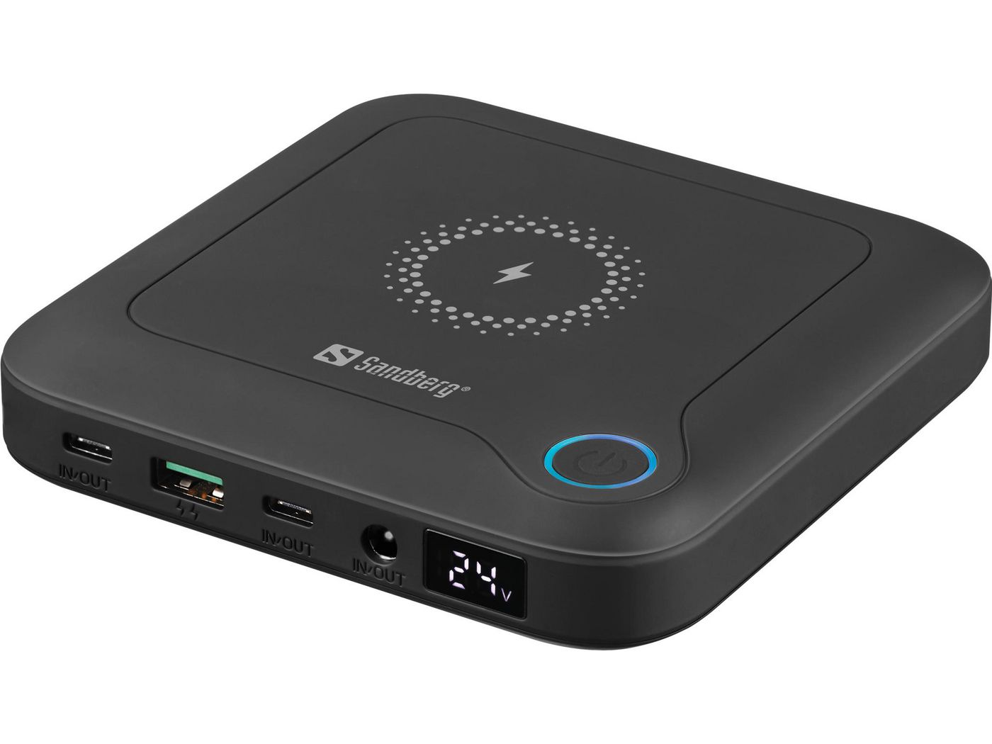 Uniwersalne porty wyjściowe – USB-C, USB-A i DC