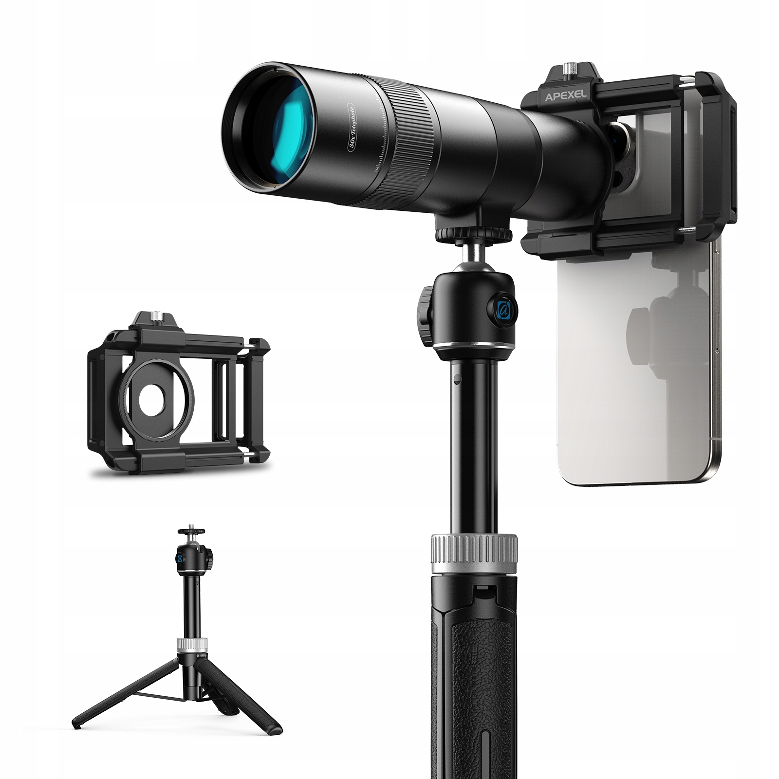 Zestaw akcesoriów do fotografii mobilnej