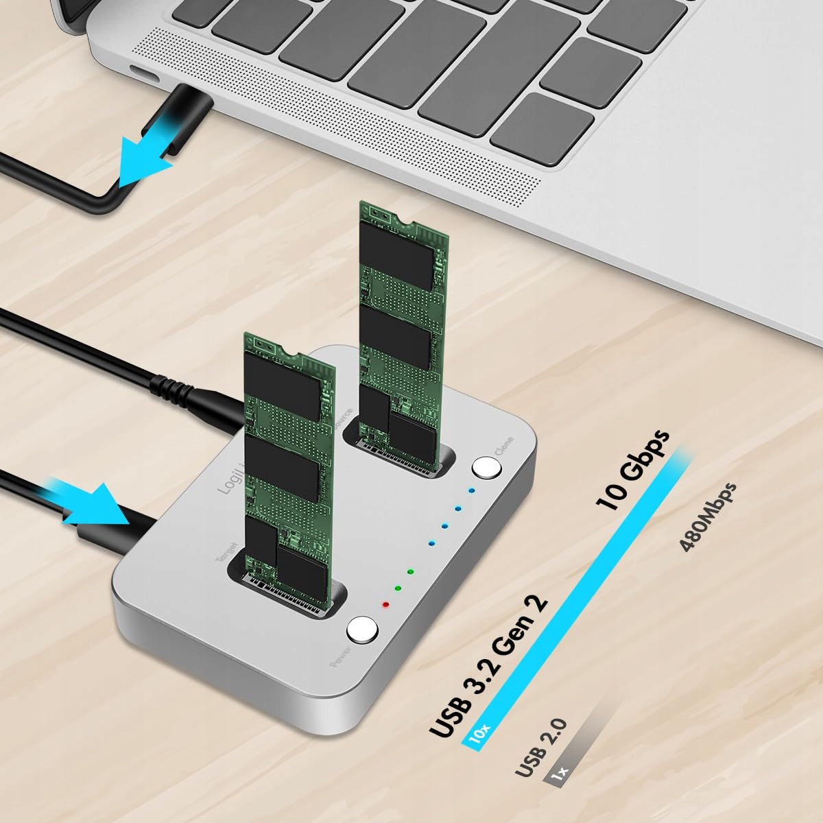 Szybka transmisja danych do 10 Gbit/s