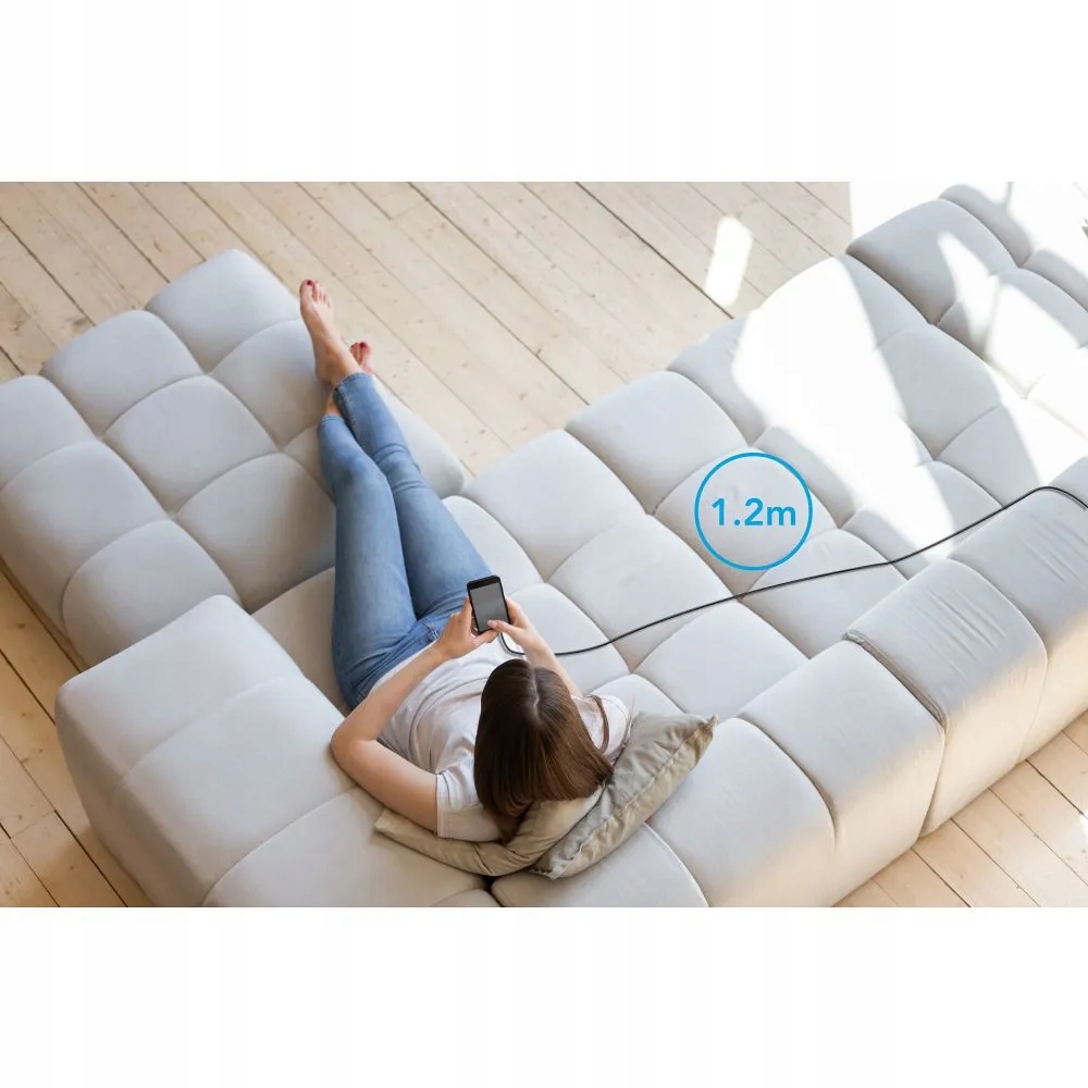 Wygodna długość 1,2 m – Komfortowe korzystanie z urządzeń