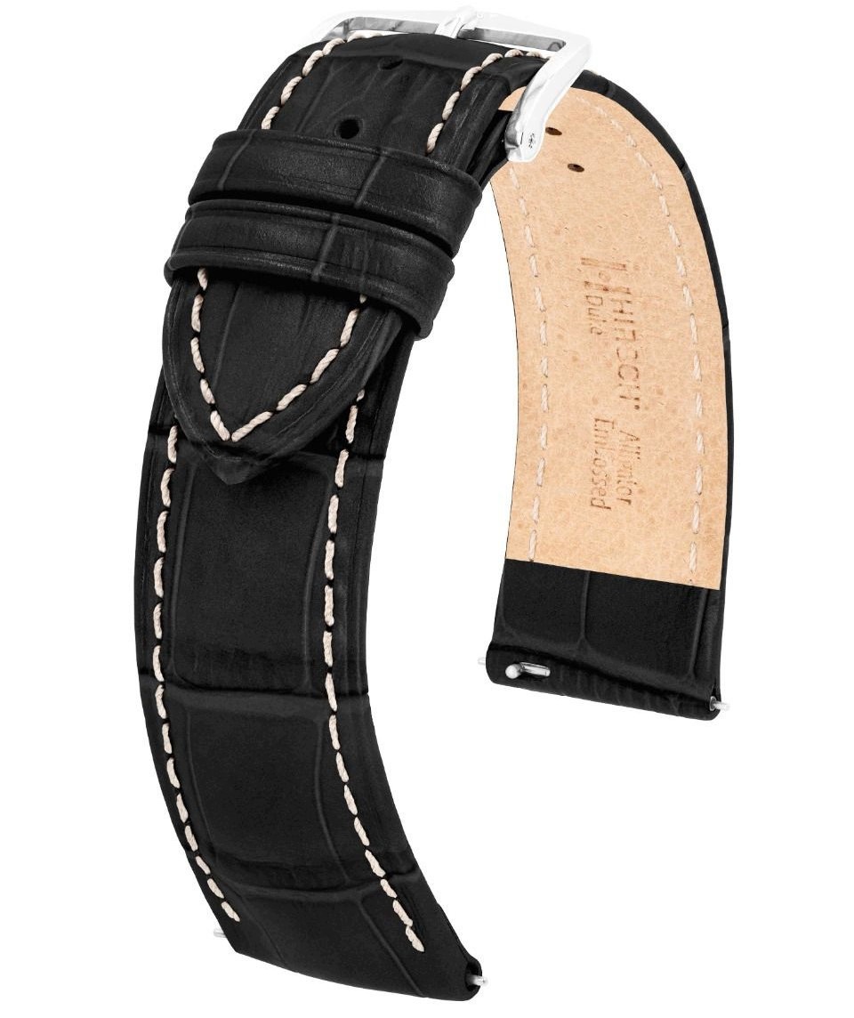 Skórzany wodoodporny pasek do zegarka 12 mm HIRSCH Duke M 01028151-2-12 – Elegancja i funkcjonalność