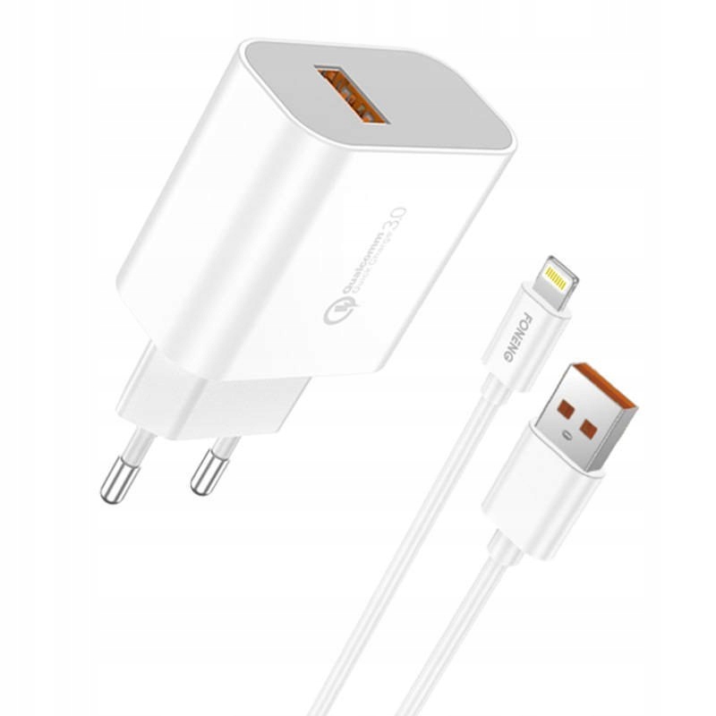 Zestaw zawiera: Ładowarka i kabel USB Lightning