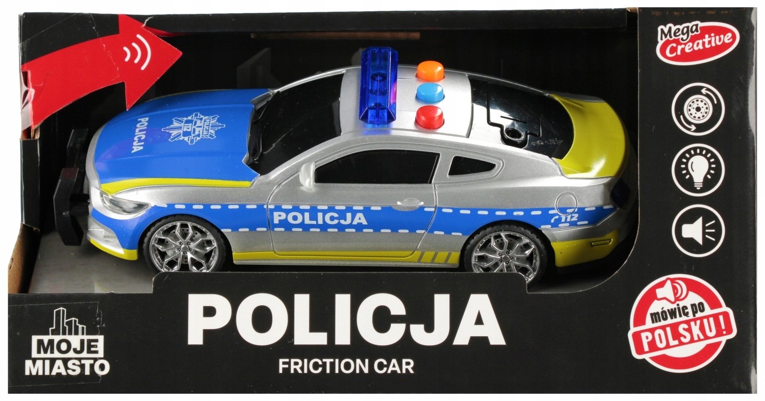 Auto Policyjne Mega Creative Moje Miasto – Zabawka dla małych policjantów