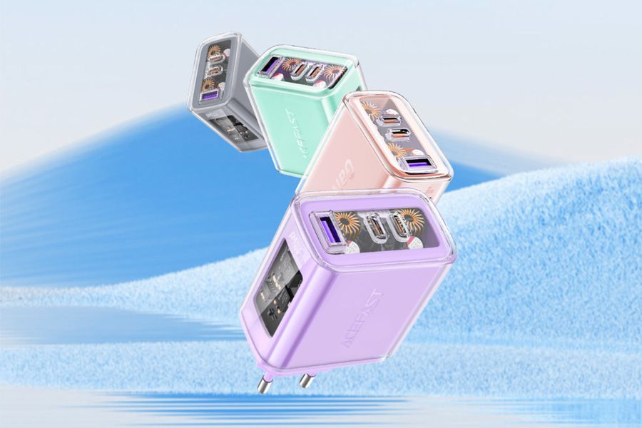 Ładowarka GaN o mocy do 65 W Acefast (A45)